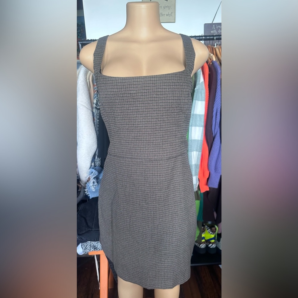 Abercrombie & Fitch Brown Sheath  Dress Square Neck